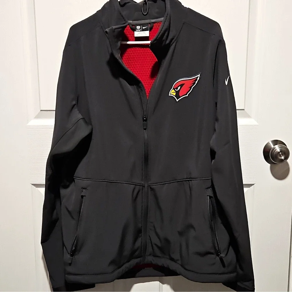 Nike NFL On-Field Apparel Arizona Cardinals Full-Zip Jacket XL Black/Red